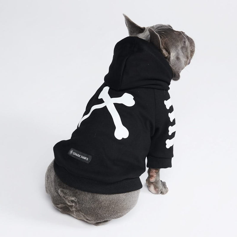 "WOOF" ドッグフーディー - ブラック & リフレクター