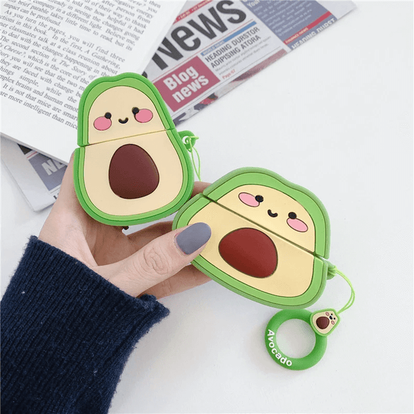 アボカド・シリコンAirpod保護ケース