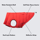 WarmShield™ 防水ジャケット - レッド