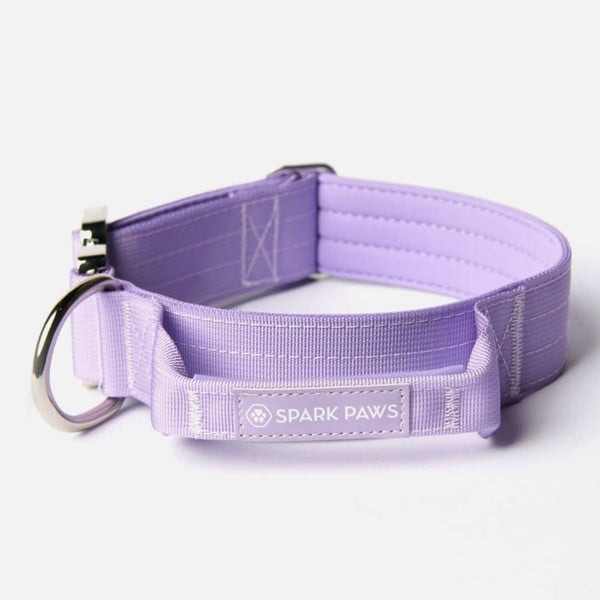 戦術的な犬用首輪セット - ライラック (1.5"/4cm)