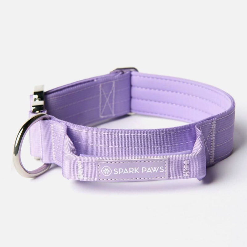 戦術的な犬用首輪セット - ライラック (1.5"/4cm)